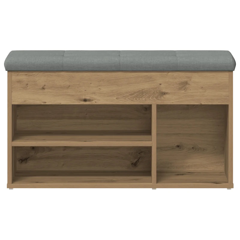 Shoe Bench Artisan Oak 82x32x45.5 cm Engineered Wood