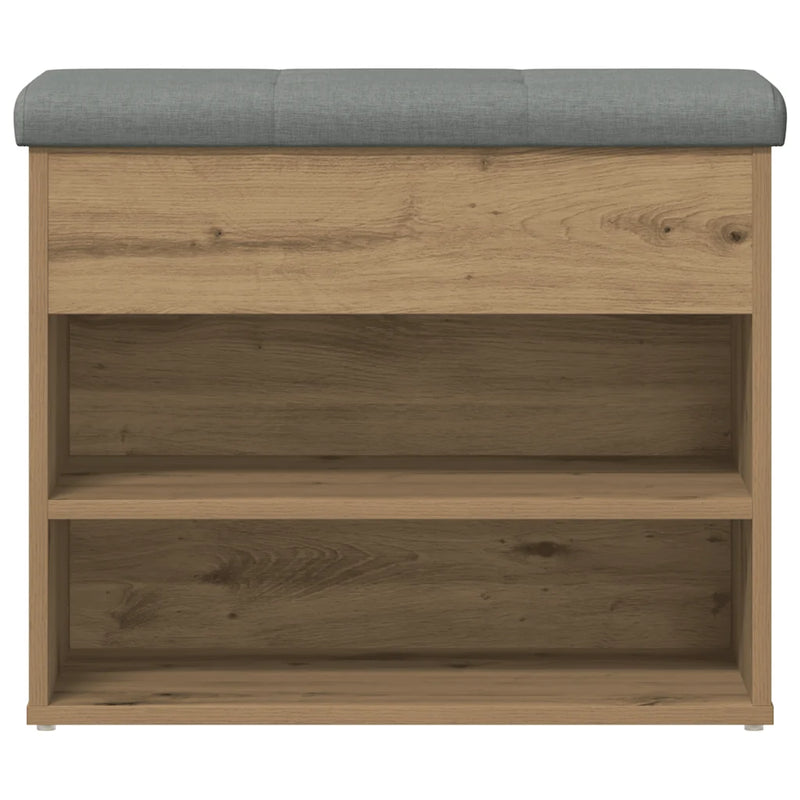 Shoe Bench Artisan Oak 62x32x50 cm Engineered Wood