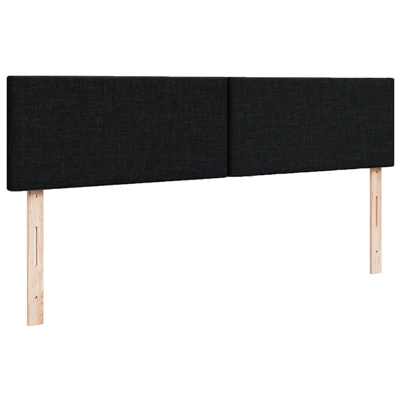 vidaXL Ottoman Bed with Mattress Black Queen Fabric