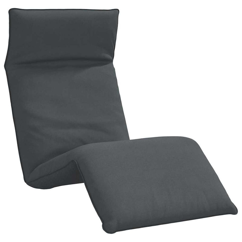 vidaXL Folding Sun lounger Anthracite 175x54x8.5 cm Oxford Fabric