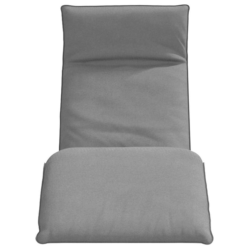 vidaXL Folding Sun lounger Grey 175x54x8.5 cm Oxford Fabric