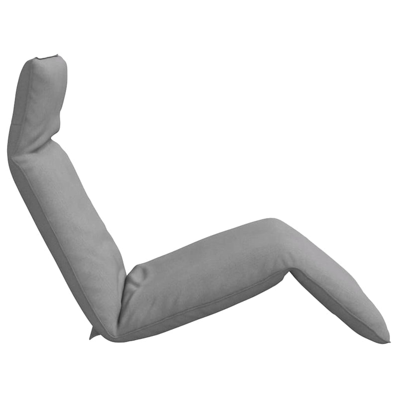 vidaXL Folding Sun lounger Grey 175x54x8.5 cm Oxford Fabric