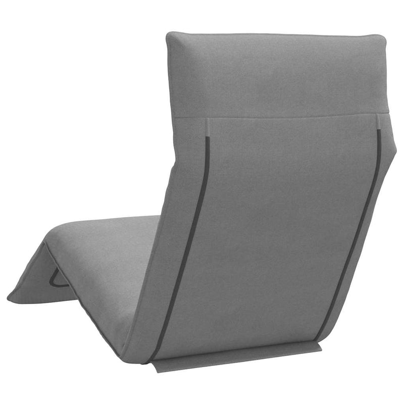 vidaXL Folding Sun lounger Grey 175x54x8.5 cm Oxford Fabric