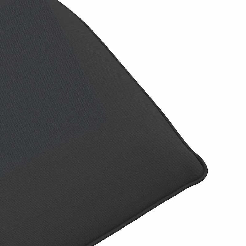 vidaXL Folding Sun lounger Black 175x54x8.5 cm Oxford Fabric