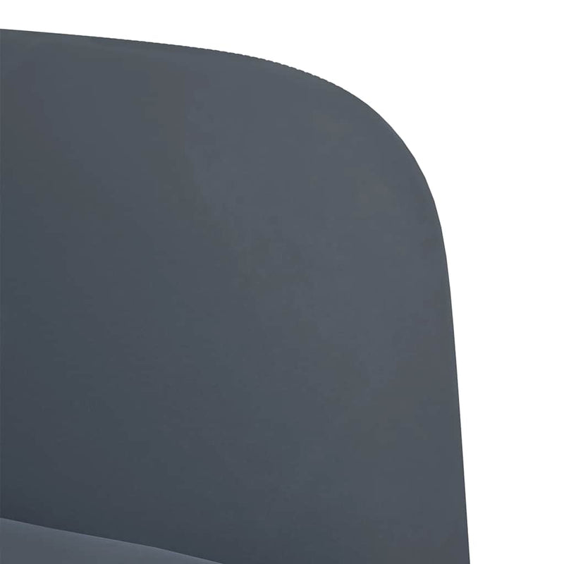 vidaXL Sofa Chair with Armrests Dark Grey 54 cm Velvet