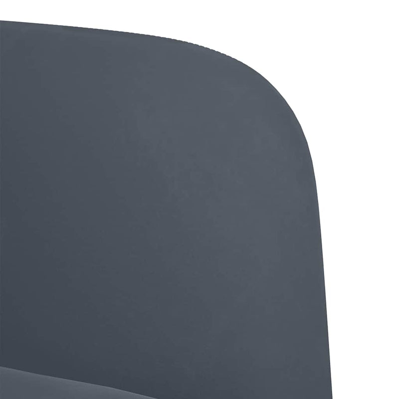 vidaXL Loveseat Sofa Dark Grey 109 cm Velvet