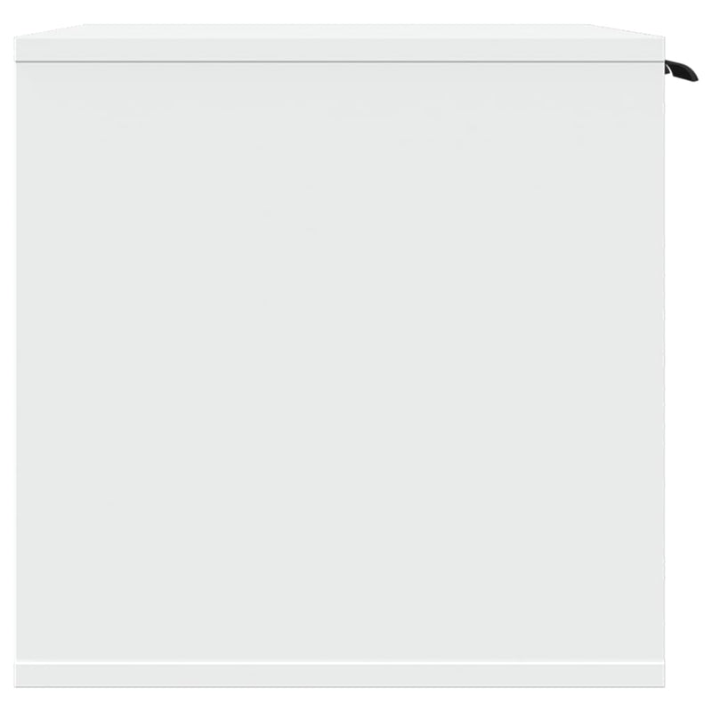 vidaXL Cat Litter Box Enclosure White 60x40x40 cm Engineered Wood