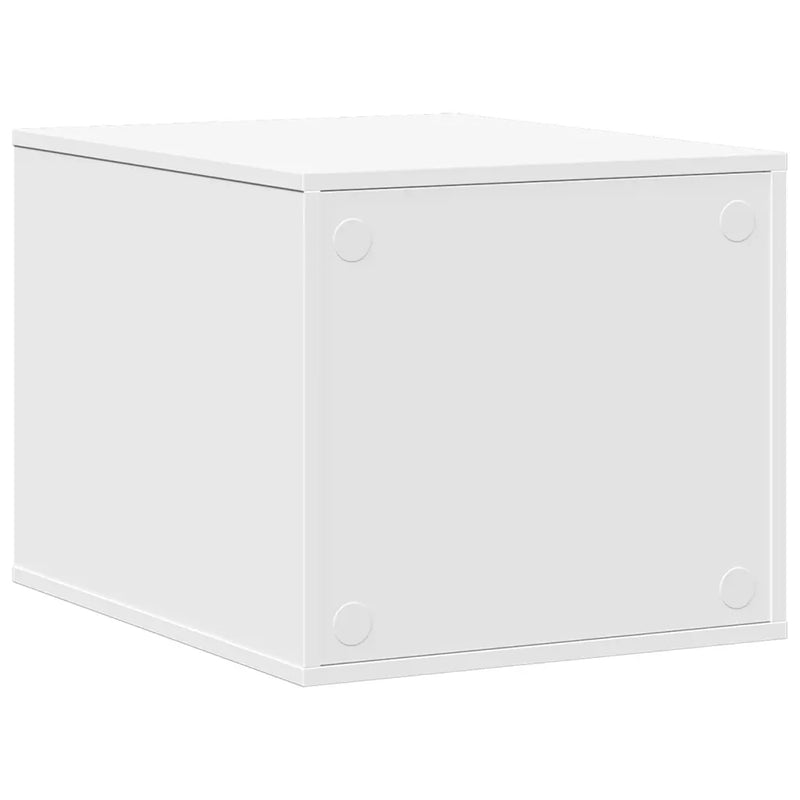 Cat Litter Box Enclosure White 47x59x42 cm Engineered Wood