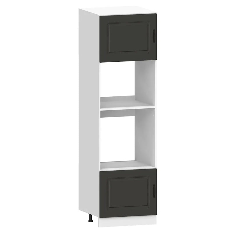7 Piece Kitchen Cabinet Set "Kalmar" Black Engineered Wood