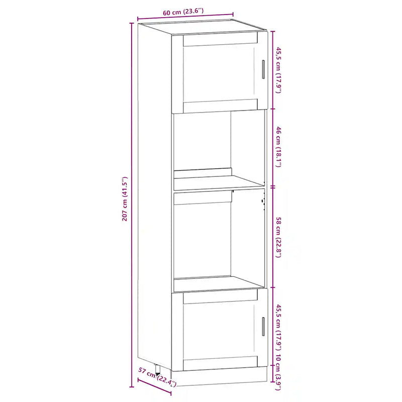 7 Piece Kitchen Cabinet Set "Porto" White Engineered Wood