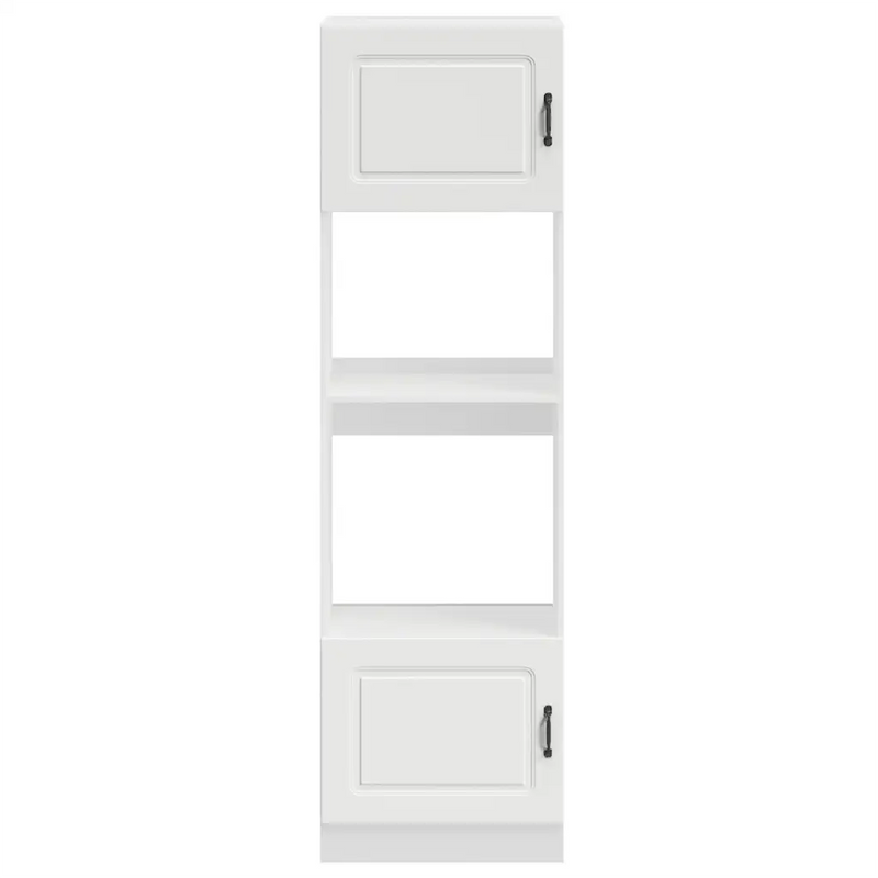 Oven Cabinets 2 pcs Kalmar White Engineered Wood