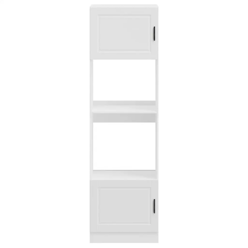 Oven Cabinets 2 pcs Porto White Engineered Wood