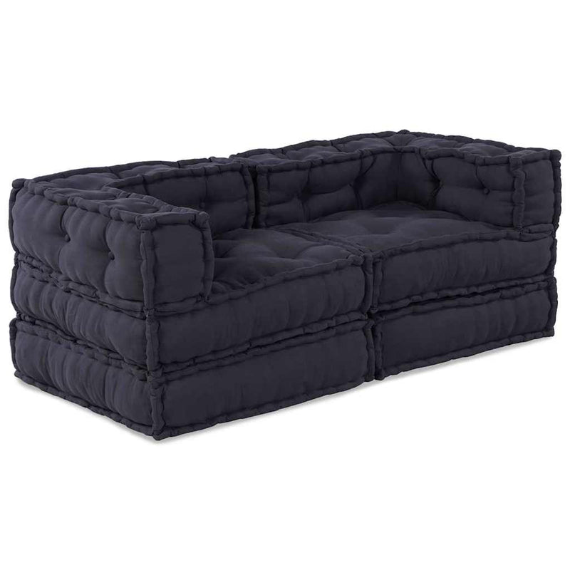 vidaXL Modular Sofa 2 pcs Anthracite 140 x 70 x 56 cm Fabric