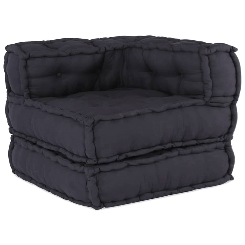 vidaXL Modular Sofa 2 pcs Anthracite 140 x 70 x 56 cm Fabric