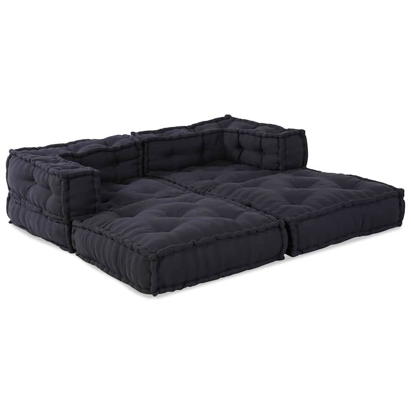 vidaXL Modular Sofa 2 pcs Anthracite 140 x 70 x 56 cm Fabric