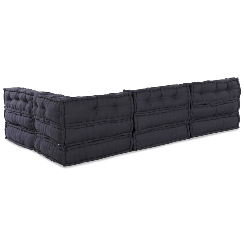 vidaXL Modular Sofa 4 pcs Anthracite Fabric