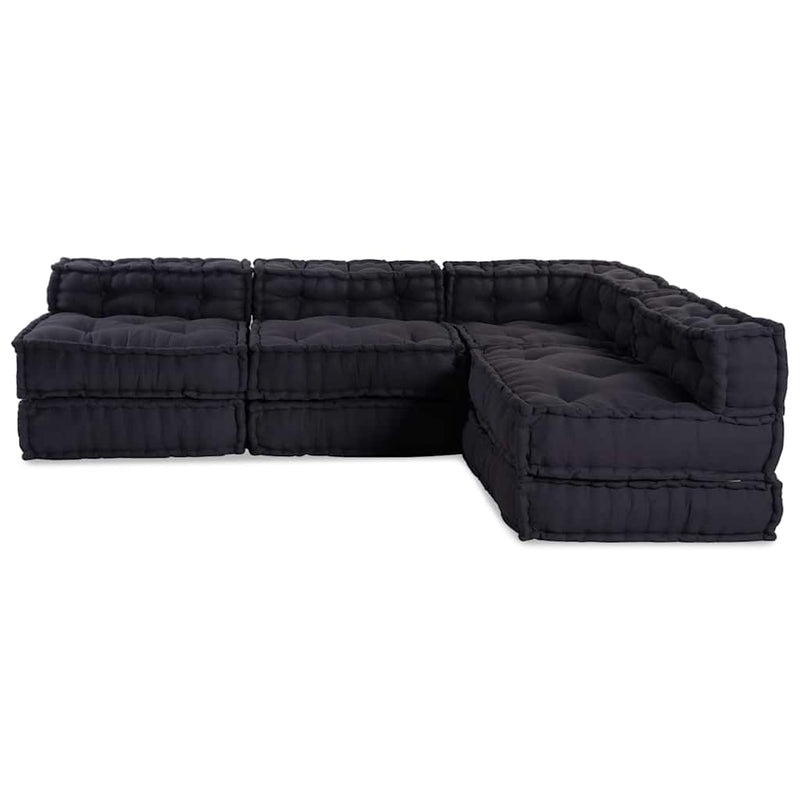 vidaXL Modular Sofa 4 pcs Anthracite Fabric