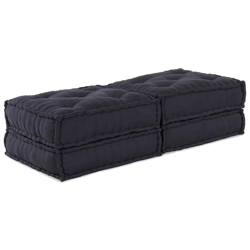 vidaXL Modular Sofa 2 pcs Anthracite 140 x 70 x 36 cm Fabric