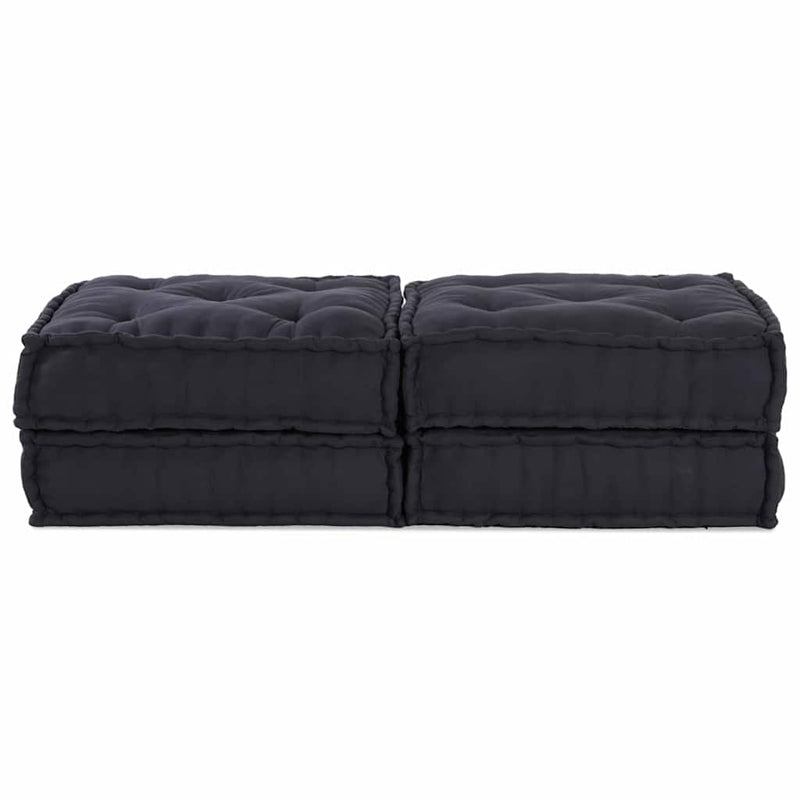 vidaXL Modular Sofa 2 pcs Anthracite 140 x 70 x 36 cm Fabric
