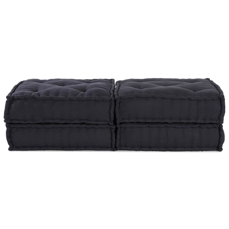 vidaXL Modular Sofa 2 pcs Anthracite 140 x 70 x 36 cm Fabric