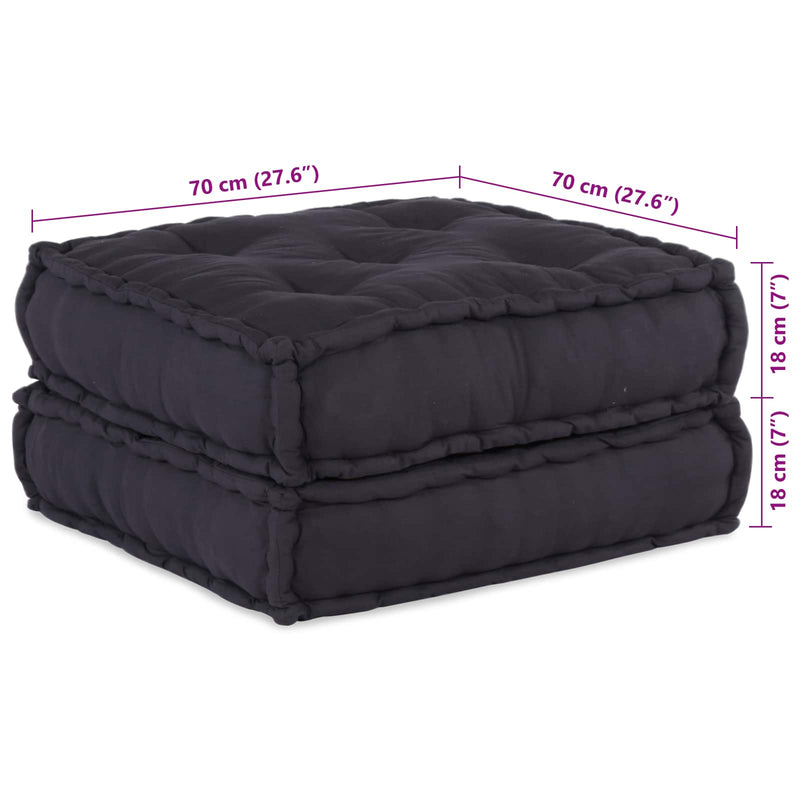 vidaXL Modular Sofa 2 pcs Anthracite 140 x 70 x 36 cm Fabric