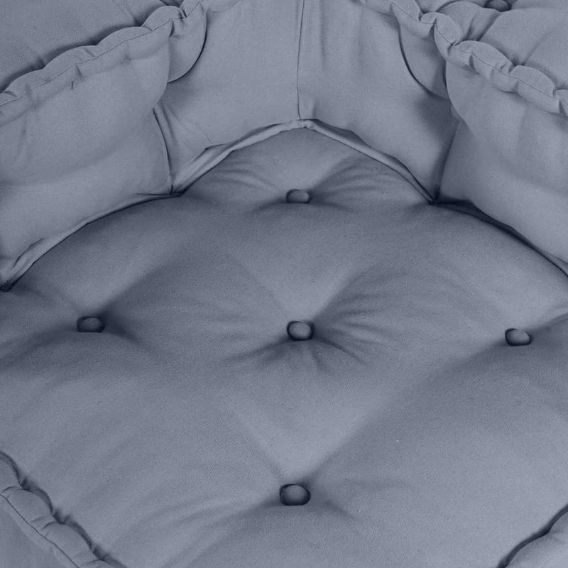 vidaXL Modular Sofa 3 pcs Grey Fabric