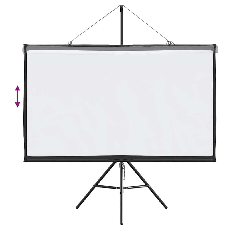 vidaXL Projection Screen with Tripod 72 Inch 16:9