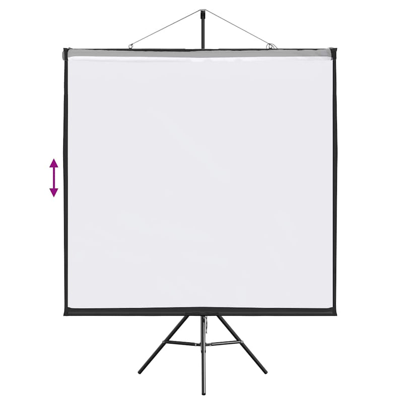 vidaXL Projection Screen with Tripod 72 Inch 1:1