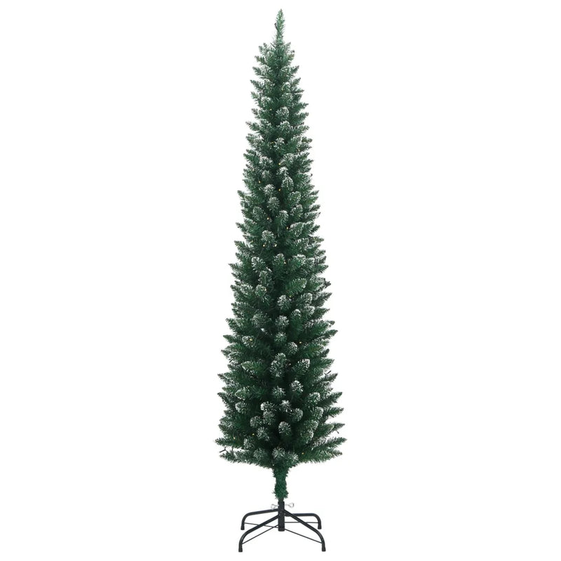 Artificial Slim Christmas Tree 300 LEDs 180 cm