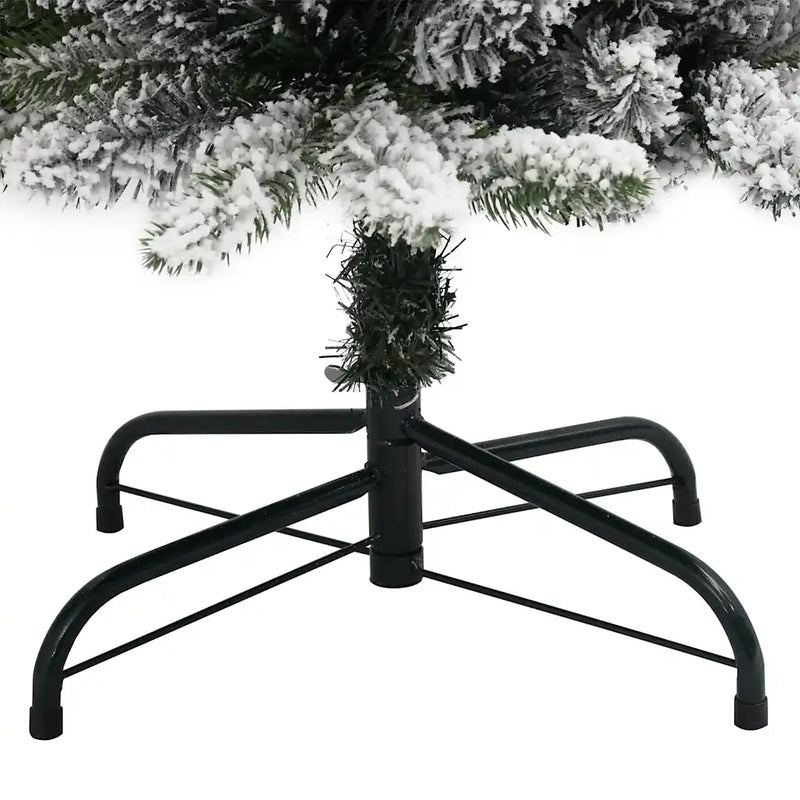 Artificial Christmas Tree 150 LEDs and Flocked Snow 120 cm