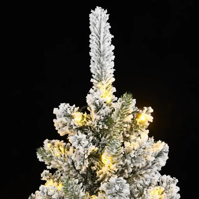 Artificial Christmas Tree 300 LEDs and Flocked Snow 210 cm