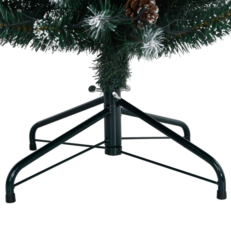 vidaXL Artificial Slim Christmas Tree 150 LEDs 150 cm