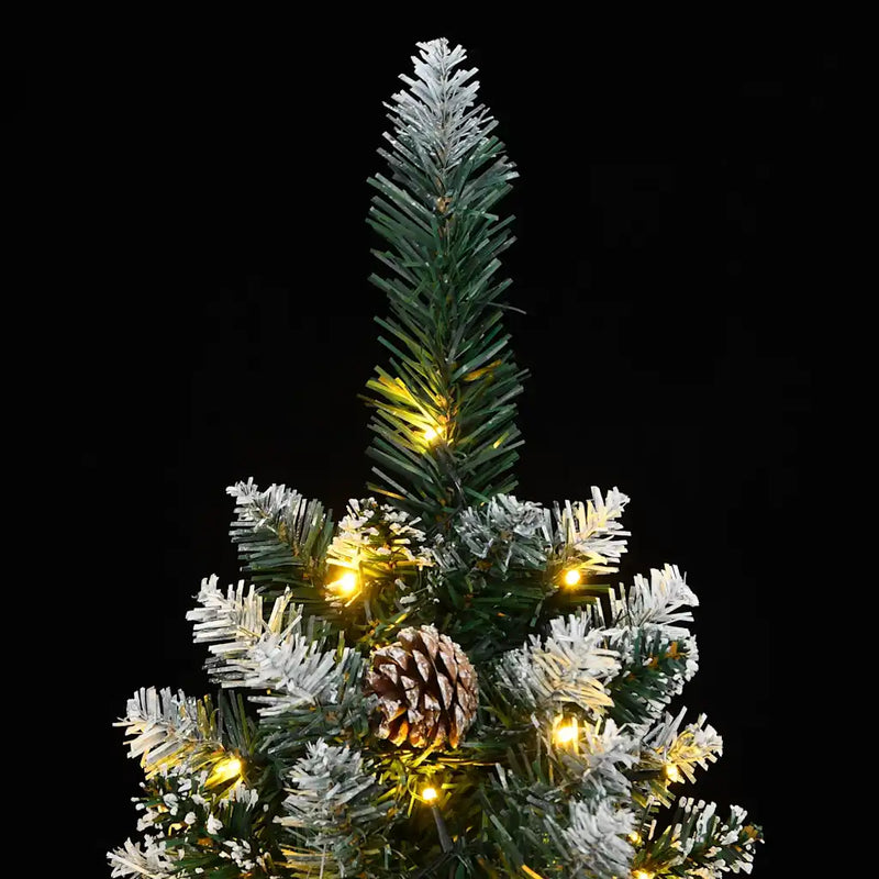 Artificial Slim Christmas Tree 300 LEDs 180 cm
