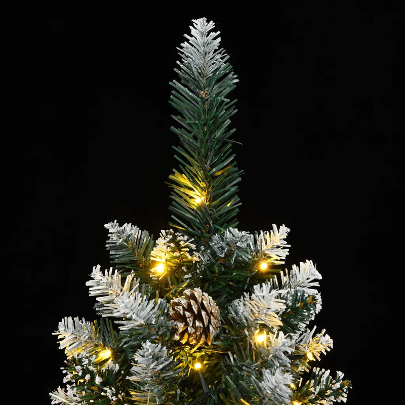 Artificial Slim Christmas Tree 300 LEDs 240 cm