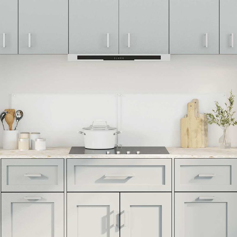 vidaXL Kitchen Backsplashes 2 pcs Transparent 80x40 cm Tempered Glass