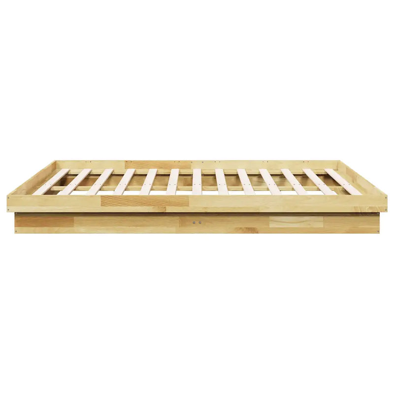Bed Frame without Mattress 180x200 cm Solid Wood Oak