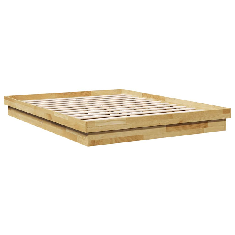 vidaXL Bed Frame without Mattress 150x200 cm Solid Wood Oak