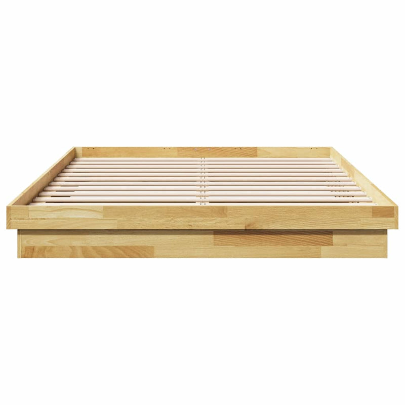 vidaXL Bed Frame without Mattress 150x200 cm Solid Wood Oak