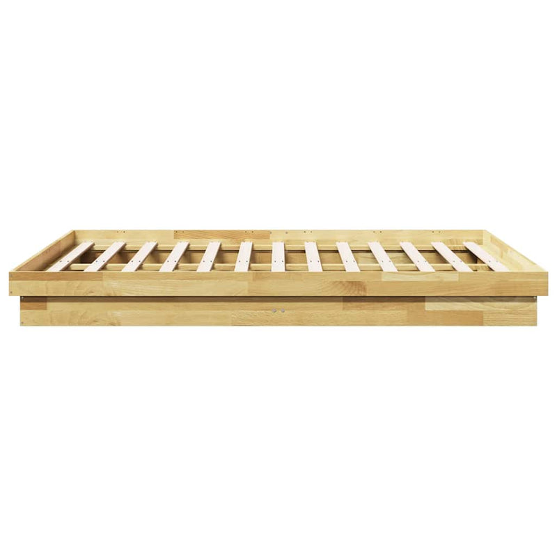 vidaXL Bed Frame without Mattress 150x200 cm Solid Wood Oak