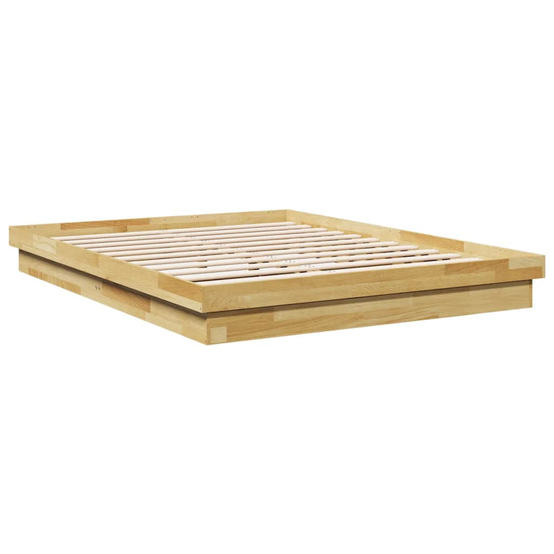 vidaXL Bed Frame without Mattress 150x200 cm Solid Wood Oak