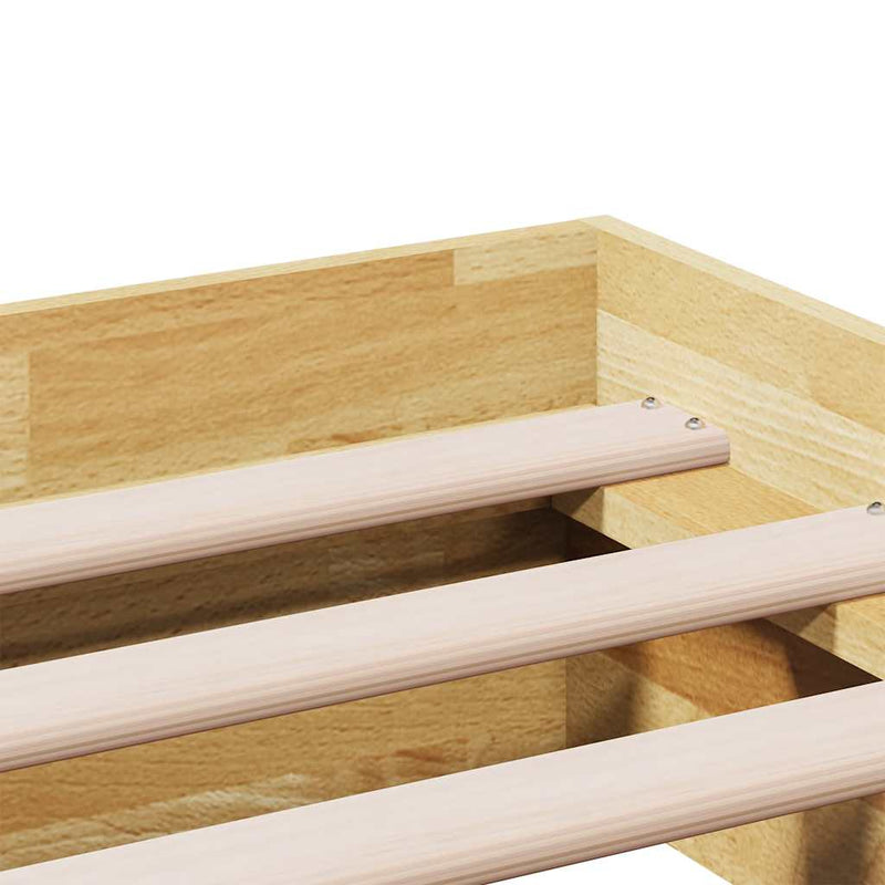 vidaXL Bed Frame without Mattress 150x200 cm Solid Wood Oak