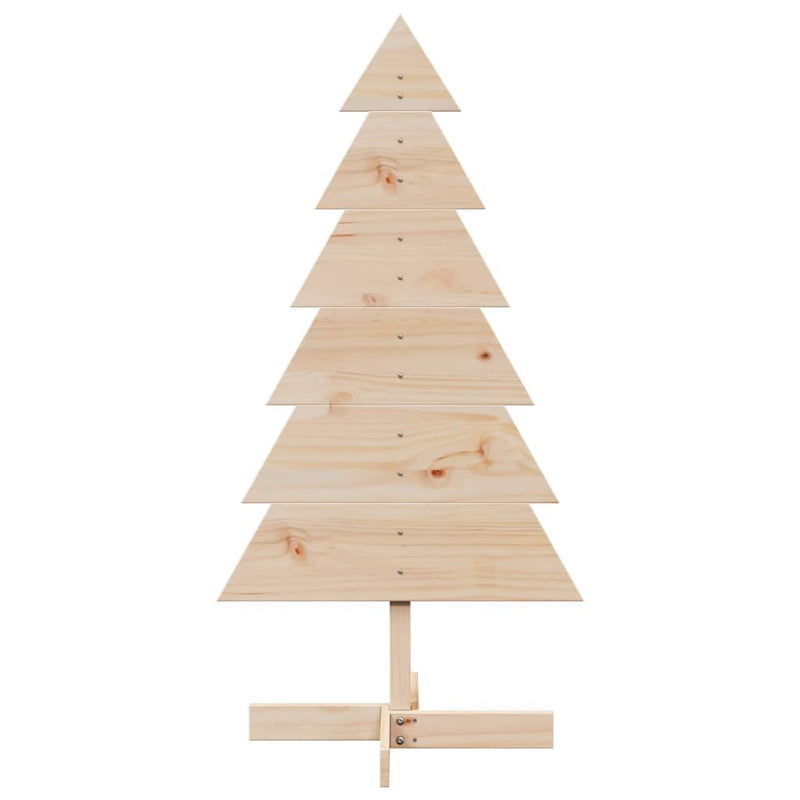 vidaXL Wooden Christmas Tree for Decoration 120 cm Solid Wood Pine