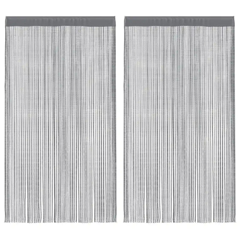 String Curtains 2 pcs Anthracite 140x250 cm