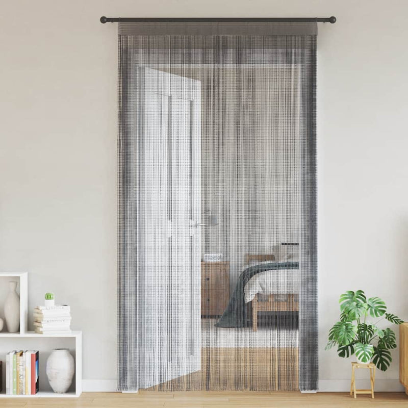 vidaXL String Curtains 2 pcs Anthracite 140x250 cm