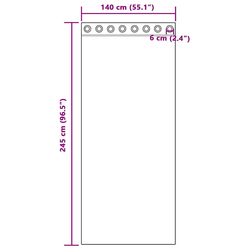 vidaXL Voile Curtains with Grommets 2 pcs White