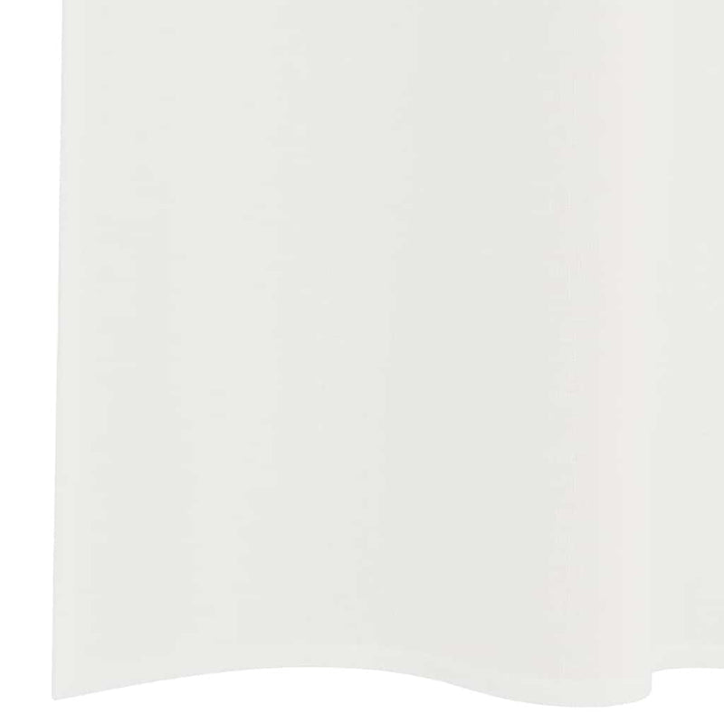 vidaXL Voile Curtains with Rod Pockets 2 pcs White