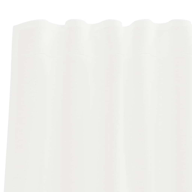 vidaXL Voile Curtains with Rod Pockets 2 pcs White