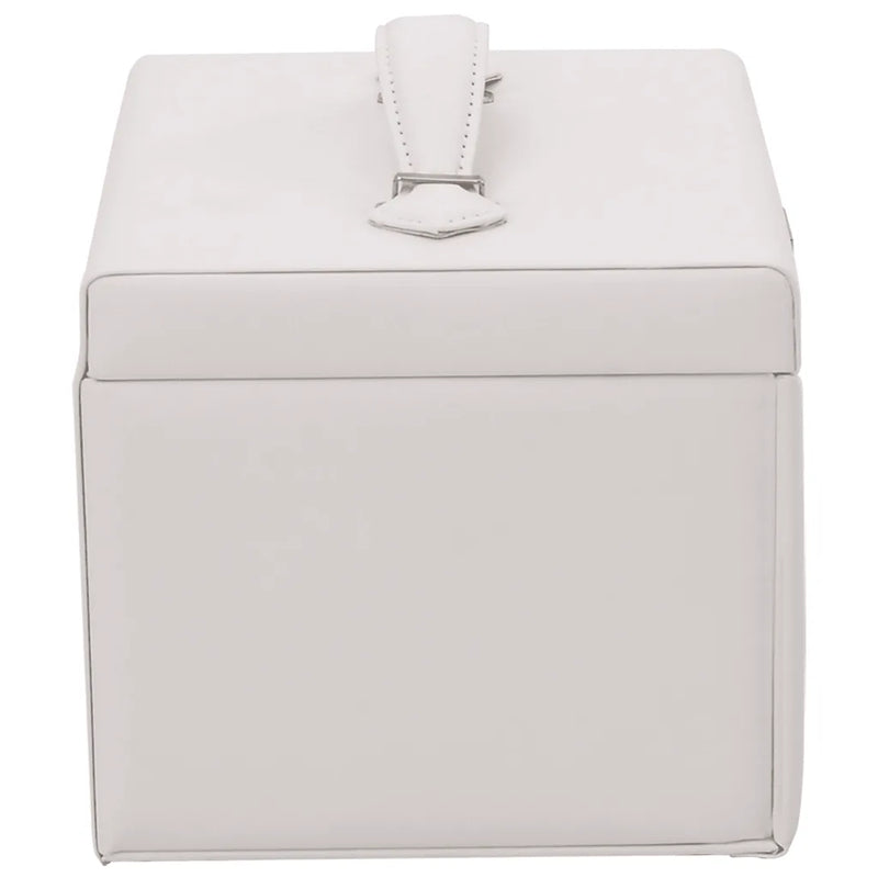 Jewellery Box 4-Layer with Mirror Lockable White 22.5x17.5x16.5 cm