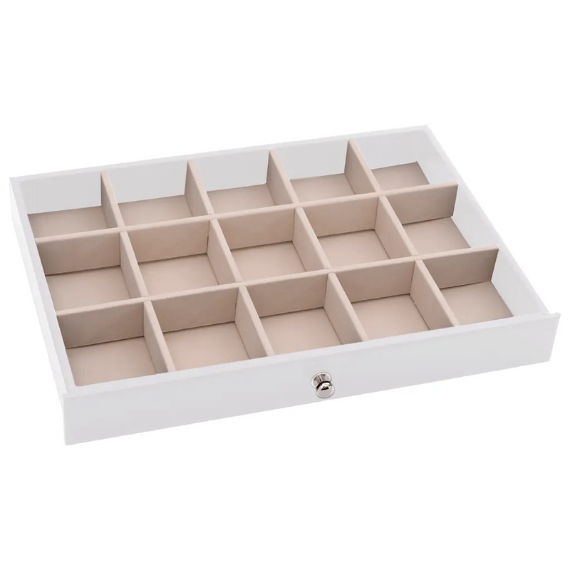 Jewellery Box 10-Layer with Watch Holders White 29x20.5x40.5 cm