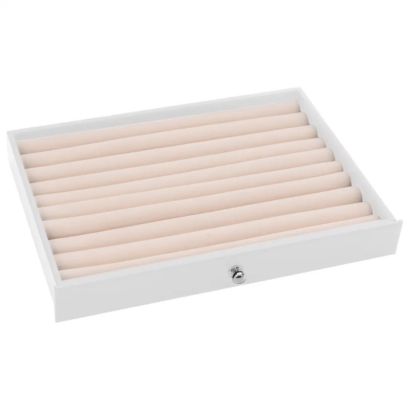 Jewellery Box 10-Layer with Watch Holders White 29x20.5x40.5 cm